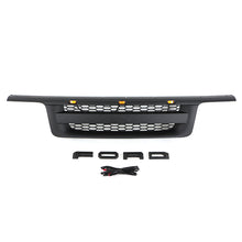 Load image into Gallery viewer, Front Grille For 1995 1996 1997 Ford Ranger Bumper Grills Grill Cover W/3 LED Light Black