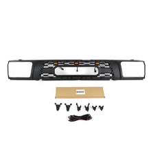 Load image into Gallery viewer, Front  Grille For 1992 1993 1994 1995 4Runner TRD Bumper Grills Grill Cover W/3 LED Lights Black