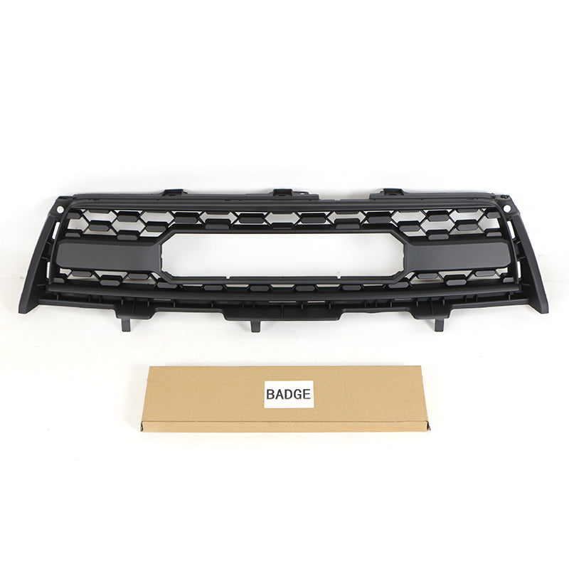 Front Grille For 2009 2010 2011 2012 Toyota RAV4 Bumper Grills Grill Cover W/3 LED Light Black