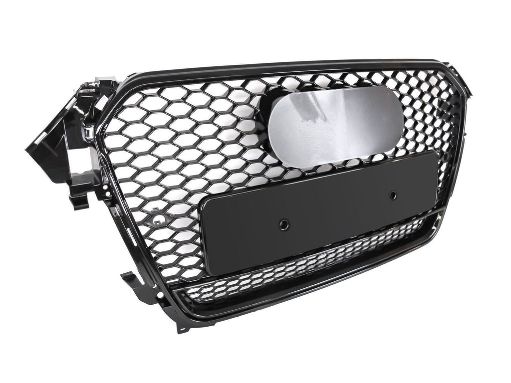 Grill Mesh Grille For 2013 2014 2015 2016 Audi A4 S4 B8.5 RS4 Style Honeycomb Front Bumper