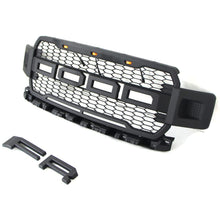 Load image into Gallery viewer, Front Grille For 2018 2019 2020 Ford F150 Front Mesh Grilles Bumper Grill W/3 LED Lights Black