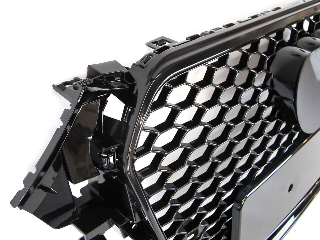 Grill Mesh Grille For 2013 2014 2015 2016 Audi A4 S4 B8.5 RS4 Style Honeycomb Front Bumper