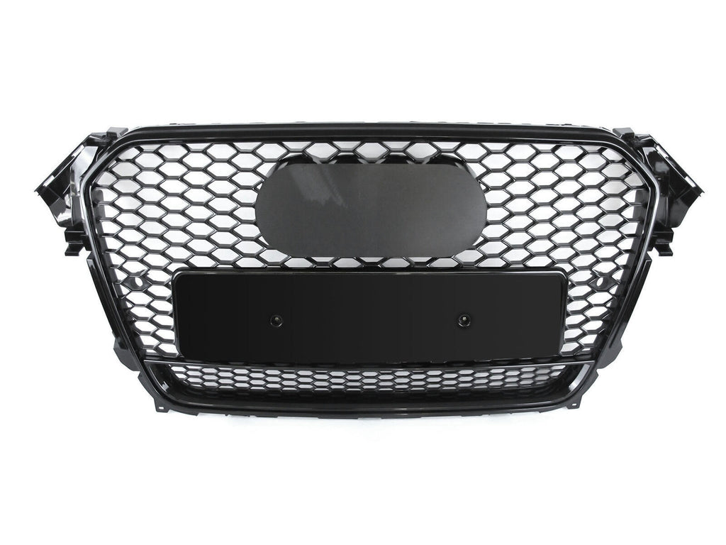 Grill Mesh Grille For 2013 2014 2015 2016 Audi A4 S4 B8.5 RS4 Style Honeycomb Front Bumper