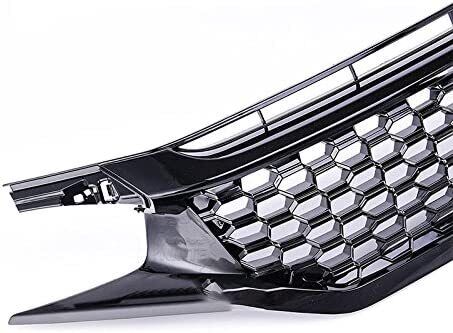 Front Grille For 2016 2017 2018 2019 2020 2021 Honda Civic 10th JDM Mesh Bumper Grill Grills Glossy Black