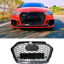 Load image into Gallery viewer, Fits For Audi A3 S3 2017 2018 2019 RS3 Style Grille Front Hood Henycomb Bumper Grill