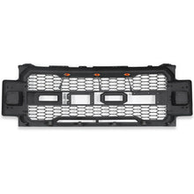 Load image into Gallery viewer, Front Grille For 2017 2018 2019 Ford F250 F350 Super Duty Upper Bumper Grill With 3 Led Lights Black