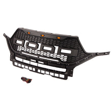 Load image into Gallery viewer, Front Grille For 2019 2020 2021 Ford Explorer Mesh Bumper Grill Grills W/3 Lights Black