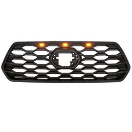 Front Grill For Toyota Tacoma 2016 2017 2018 2019 TRD Pro SR SR5 Front Mesh Bumper Grille W/Lights Black