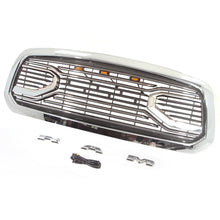 Load image into Gallery viewer, Grill For 2014 2015 2016 2017 2018 Dodge Ram 1500 Front Mesh Bumper Grille Big Horn Style Grille W/3 Lights Chrome