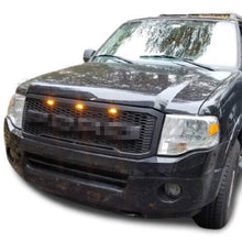 Load image into Gallery viewer, Front Grille For 2007 2008 2009 2010 2011 2012 2013 2014 2015 2016 2017 Ford Expedition Raptor Style Mesh Bumper Grille Grill Honeycomb Cover Grille With Led Lights Black