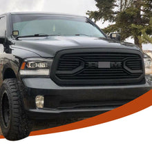 Load image into Gallery viewer, Front Grill For Dodge Ram 1500 2006 2007 2008 Mesh Bumper Grille Big Horn Style Replacement Grille W/3 Led Lights Black