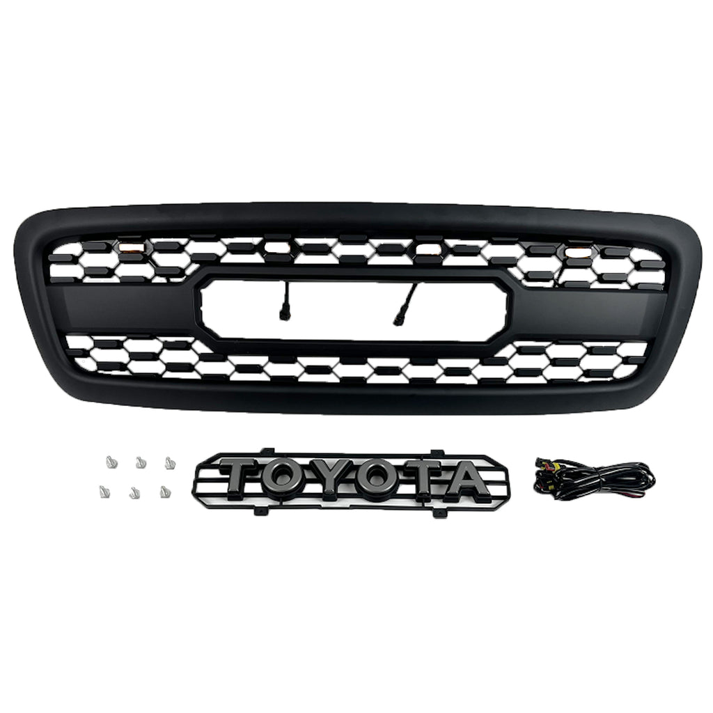 Front Grill For Toyota Sequoia 2001 2002 2003 2004 Front Mesh Bumper Grille Grills W/0 Lights Black