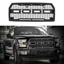Load image into Gallery viewer, Front Grille For 2015 2016 2017 FORD F150 Grill Raptor style Bumper Mesh Grilles W/3 Lights Black