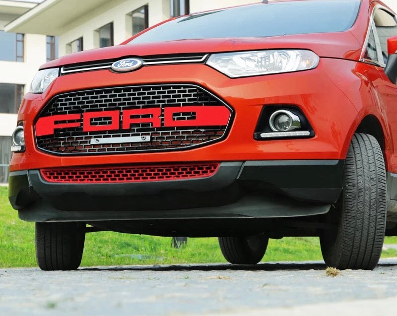Front Grille For 2012-2015 Ford Ecosport Bumper Grill Grills Cover W/0 Light Black