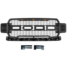 Load image into Gallery viewer, Front Grille For 2018 2019 2020 Ford F150 Front Mesh Grilles Bumper Grill W/3 LED Lights Black