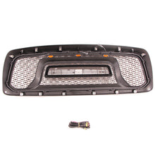 Load image into Gallery viewer, Front Grille For 2002 2003 2004 2005 Dodge Ram 1500 Mesh Bumper Grill With Led Lights Black