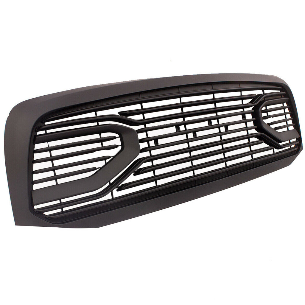 Front Grill For Dodge Ram 1500 2006 2007 2008 Mesh Bumper Grille Big Horn Style Replacement Grille W/3 Led Lights Black