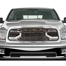 Load image into Gallery viewer, Grille For 2009 2010 2011 2012 2013 Dodge Ram 1500 Front Mesh Bumper Grill Big Horn With 3 Led Lights Chrome