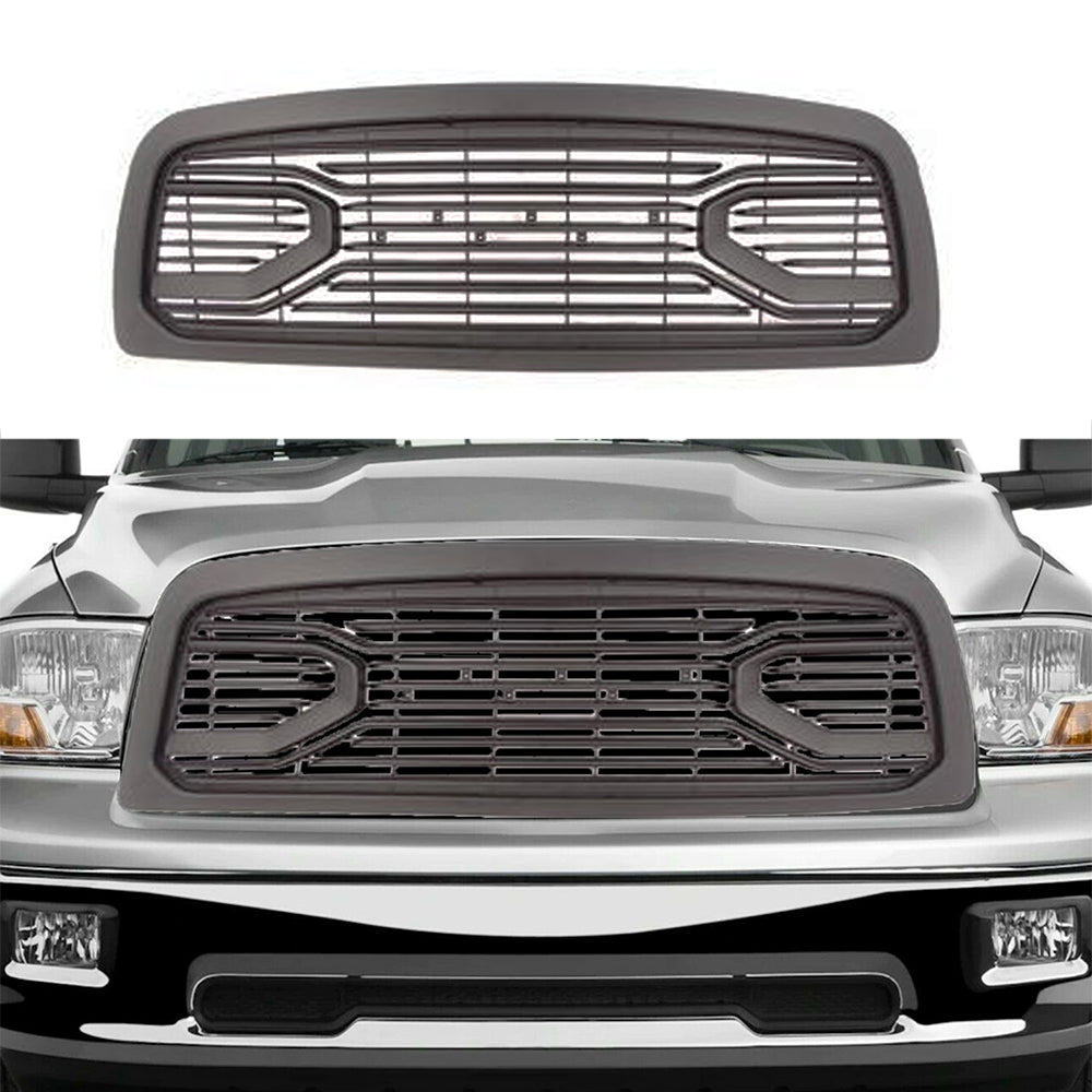 Grill For 2009 2010 2011 2012 2013 Dodge Ram 1500 Front Mesh Bumper Grille Big Horn W/0 Lights Black