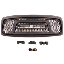 Load image into Gallery viewer, Front Grille For 2002 2003 2004 2005 Dodge Ram 1500 Mesh Bumper Grill With Led Lights Black