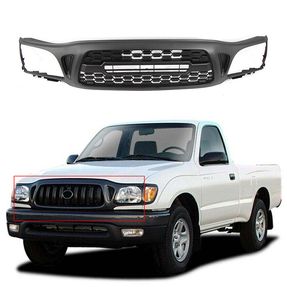 Front Grille For Toyota Tacoma 2001 2002 2003 2004 Front Center Mesh Bumper Grill Black