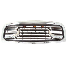 Load image into Gallery viewer, Grille For 2009 2010 2011 2012 2013 Dodge Ram 1500 Front Mesh Bumper Grill Big Horn With 3 Led Lights Chrome