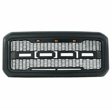 Load image into Gallery viewer, Front Grille For 2011 2012 2013 2014 2015 2016 Ford F250 F350 Super Duty Grill Raptor Style W/3 Lights Black