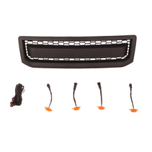 Load image into Gallery viewer, Front Grille With Grille For 2002-2009 Toyota Land Crusier LC120 Bumper Grills Grill Cover W /4 LED Lights Black