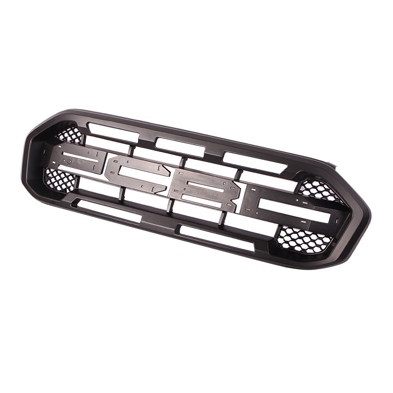 Front Grille For 2019 2020 2021 2022 Ford Ranger Bumper Grills Grill Cover W/0 Light Black