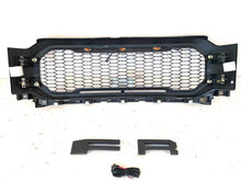 Load image into Gallery viewer, Front Grille For 2021 Ford F150 Raptor Style Bumper Grills Grill Cover W/3 LED Light Black