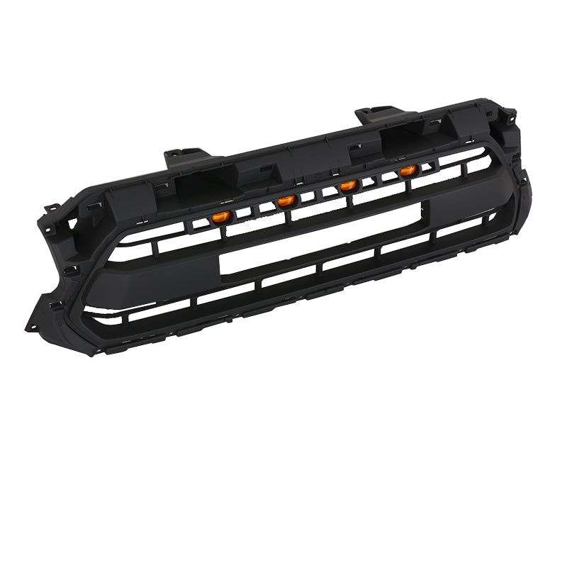 Front Grille For 2012-2015 Toyota Tacoma Grills Grill Cover W/4 LED Light Black