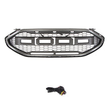 Load image into Gallery viewer, Front Grille For 2019-2022 Ford Edge Bumper Grills Grill Cover W/3 LED Light Black