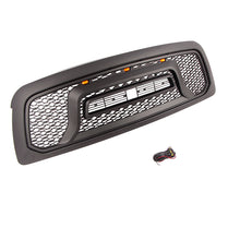 Load image into Gallery viewer, Front Grille for Dodge RAM 2500 3500 2010-2019 Bumper Grill Grills Big Horn Horizontal Style W/3 lights Black