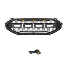 Load image into Gallery viewer, Front Grille For 2019-2022 Ford Edge Bumper Grills Grill Cover W/3 LED Light Black