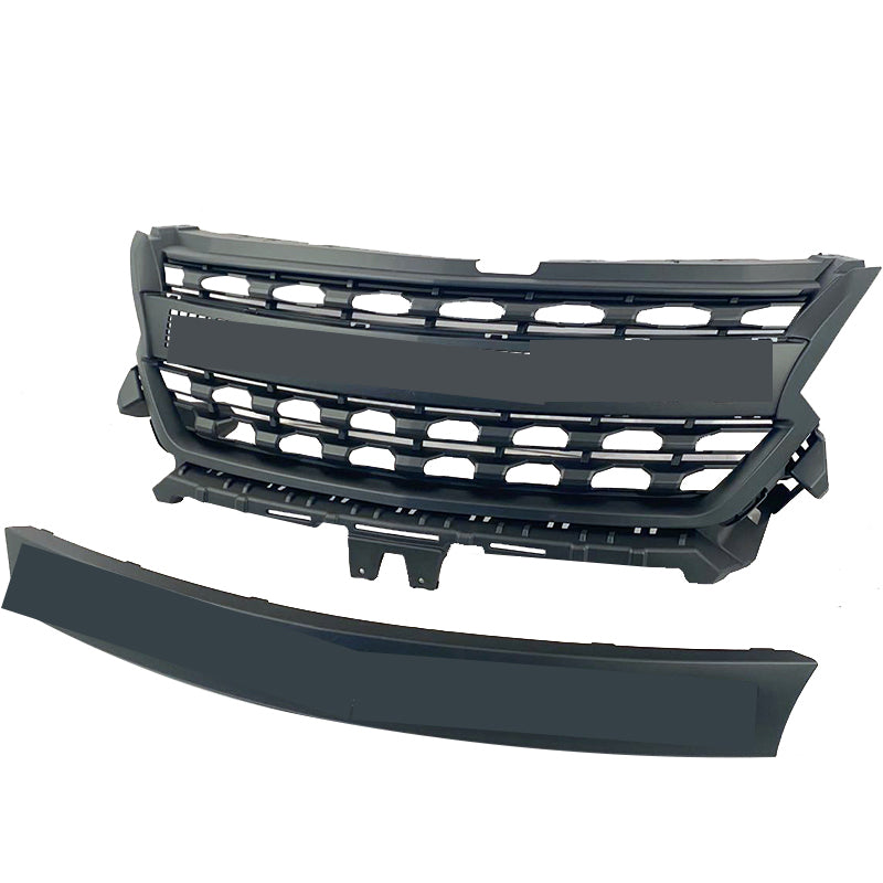 Front Grille For 2016-2018 Chevrolet Colorado S10 Bumper Grills Grill Cover W/0 Light Black