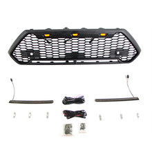 Load image into Gallery viewer, Front Grille For 2020 Toyota RAV4 Bumper Grills Grill Cover W/3 LED Lights&amp;Light Bar Black