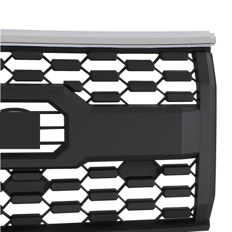Front Grille For 2018-2020 Toyota Prado Bumper Grills Grill Cover W/0 Light Black