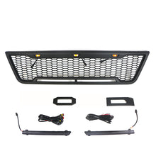Load image into Gallery viewer, Front Grille For 2003 2004 2005 2006 2007 E150 E250 E350 Matte Black Grille With Light Bar
