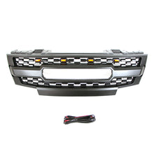 Load image into Gallery viewer, Front Grille For 2009-2019 Nissan Frontier Bumper Grills Grill Cover W/3 LED Light Black