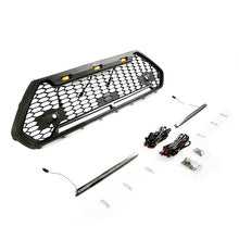 Load image into Gallery viewer, Front Grille For 2020 Toyota RAV4 Bumper Grills Grill Cover W/3 LED Lights&amp;Light Bar Black
