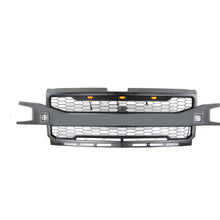 Load image into Gallery viewer, Front Grille For 2019 Chevrolet Silverado 1500 Bumper Grills Grill Cover W/3 LED Lights Black