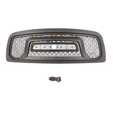 Load image into Gallery viewer, Front Grille for Dodge RAM 2500 3500 2010-2019 Bumper Grill Grills Big Horn Horizontal Style W/3 lights Black