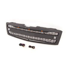 Load image into Gallery viewer, Front Grille For 2007 2008 2009 2010 2011 2012 2013 Chevrolet Silverado 1500 Bumper Grills Grill Cover W/3 LED Lights Black