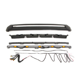 Front Upper Grille For 2014-2019 Toyota Tundra Bumper Grills Grill Cover W/5 LED Light Black