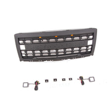 Load image into Gallery viewer, Front Grille for 2014-2015 Chevrolet Silverado 1500 Grills Grill Cover W/3 LED Lights and Cube Lights Black