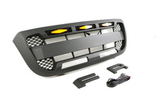 Load image into Gallery viewer, Front Grille For 2004 2005 2006 2007 2008 2009 2010 2011 Ford Ranger Bumper Grills Grill Cover W/3 LED Light Black