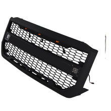 Load image into Gallery viewer, Front Grille For 2016 2017 2018 Chevrolet Silverado 1500 Bumper Grills Grill Cover W/3 LED Light and Cub Light Black