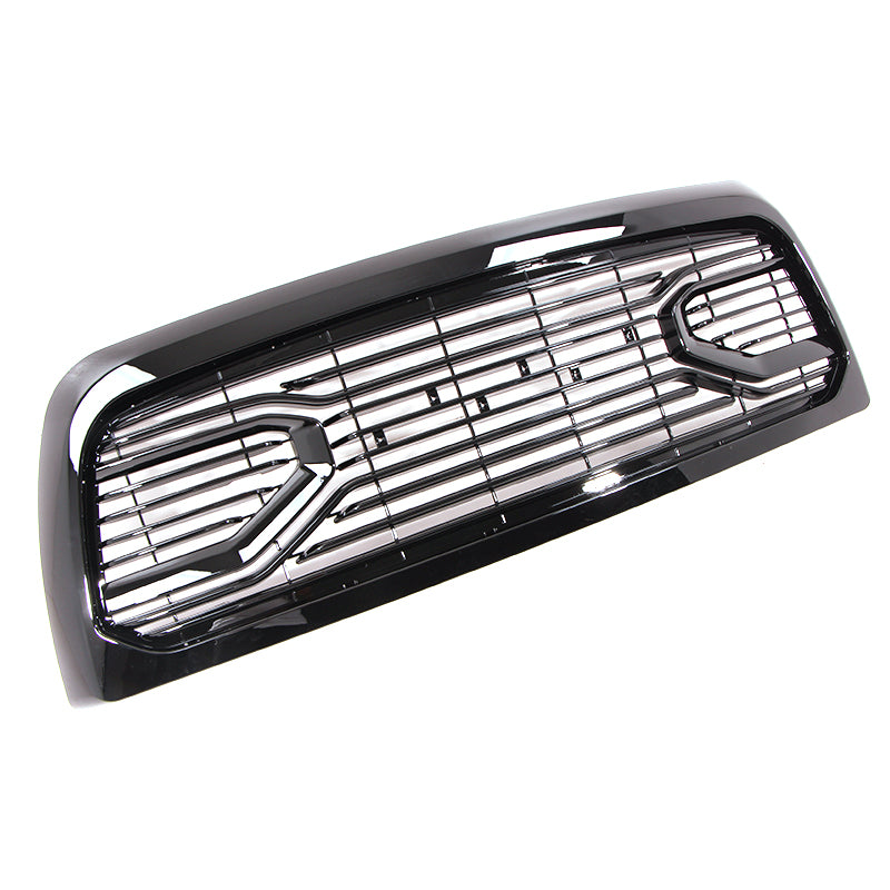Front Grille for Dodge RAM 2500 3500 2010-2019 Bumper Grill Grills Big Horn Horizontal Style W/0 lights Gloss Black