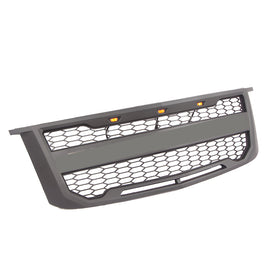 Front Grille for 2015-2019 Chevrolet Suburban Raptor Style Bumper Grills Grill Cover W/3 LED Light Black