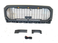 Load image into Gallery viewer, Front Grille For 2021 Ford F150 Raptor Style Bumper Grills Grill Cover W/3 LED Light Black